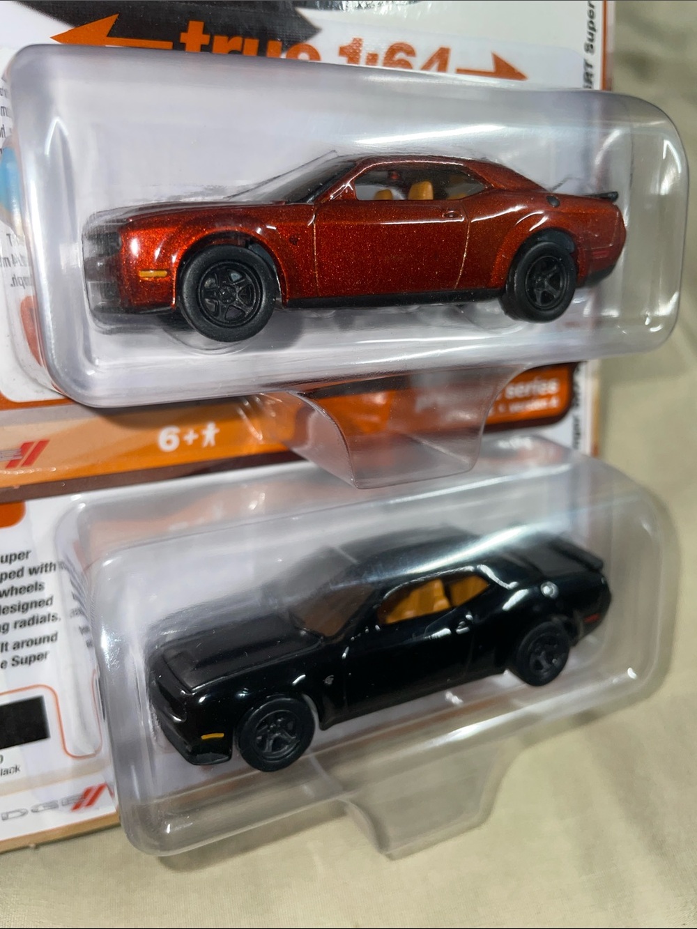 Dodge Challenger Lot 2021 SRT Modern Muscle Die-Cast Car - Black Rust Auto World